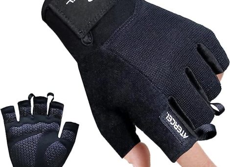 ATERCEL Workout Gloves for Men and Women, Exercise Gloves for Weight Lifting, Cycling, Gym, Training, Breathable and Snug fit